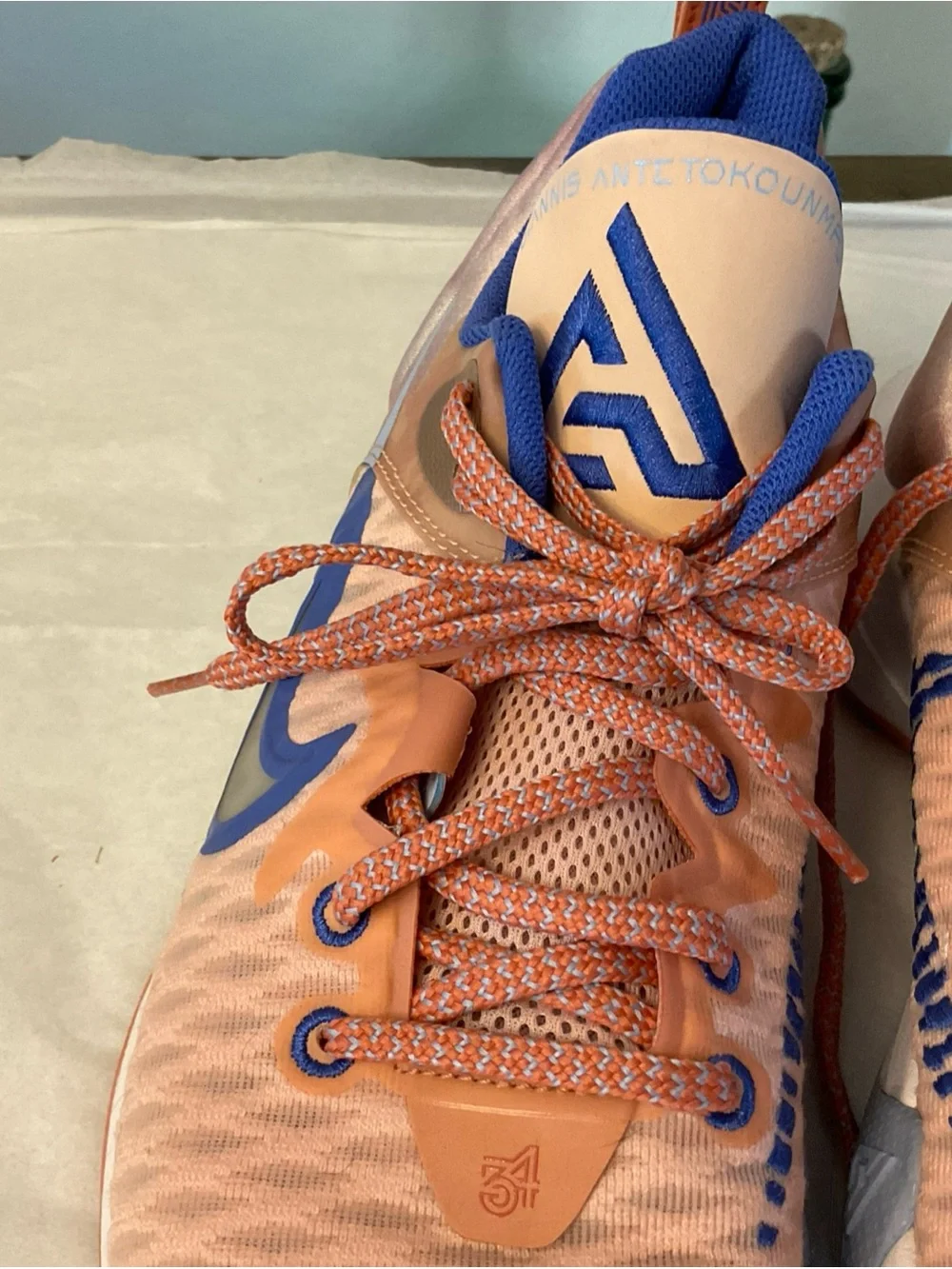 Nike Giannis Immortality Orange/Blue Basketball Shoes CZ4099-800 Mens Sz 8.5